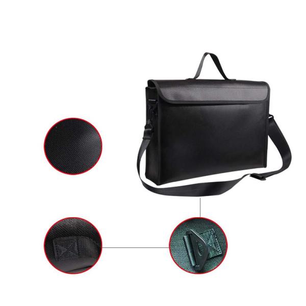 Potable Fire Resistant Document Holders With Detachable Shoulder Strap
