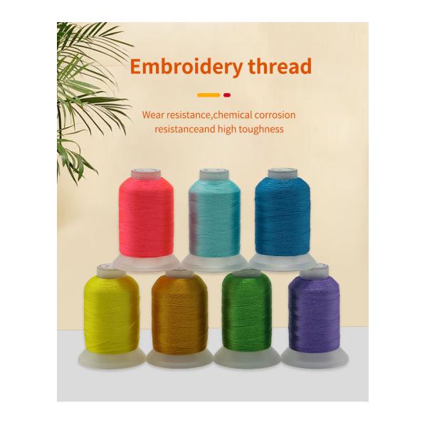 40 Colors 100% Polyester Embroidery Thread Set Kit 120d/2 500m For Quilting Stitching