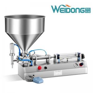China Water Cream Semi Automatic Horizontal Filling Machine 10ml-5000ml on sale