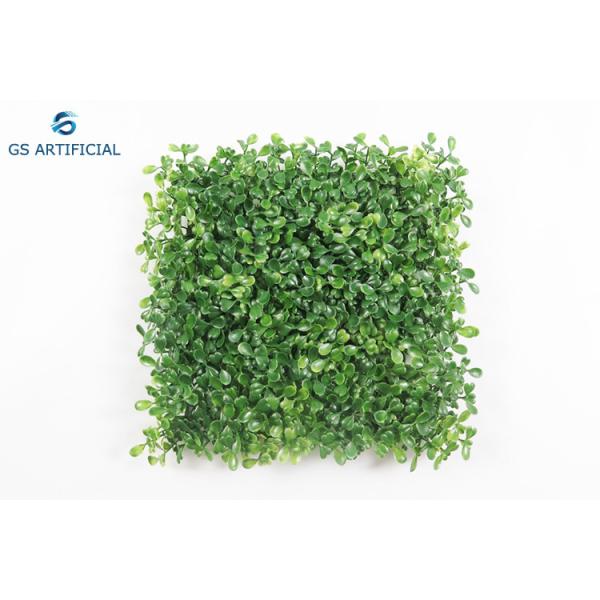 Silk Plastic Artificial Grass Mat Manual Process For Wall Decoration