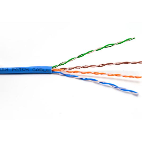 Blue 3ft 5ft 7ft Unshielded Cat5e Patch Cables Networking Cable With RJ45 Jack