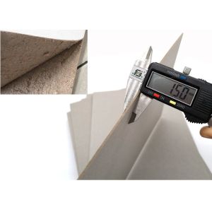China Stock Hard Paper Stiffness 1.5mm Grey Paperboard Sheet of Mixed Pulp wholesale