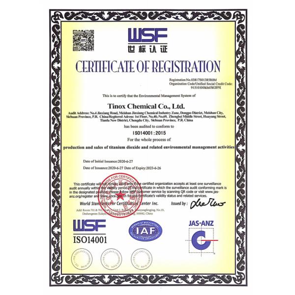 REACH Tinox Titanium Dioxide Pigment TINOX R-2140 Good Dispersibility