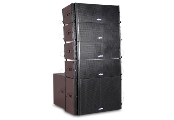 Quality 2*8"two way  pro  line array speaker system  passive and active LA208 for sale