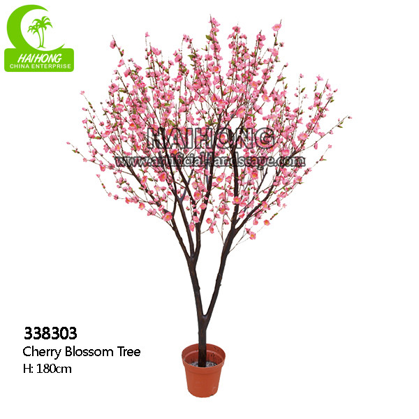 Factory Handmade High Simulation 180cm Artificial Cherry Blossom Tree For Garden Landscaping