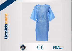 China Multifunction 16-80G Disposable Isolation Gowns Ultrasonic Heat Seal Blue/Yellow Coats wholesale