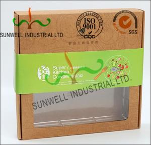 Rigid Kraft Paper Cardboard Food Packaging Boxes With Art Paper Wraped Finished