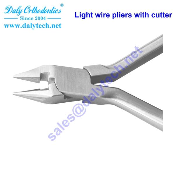 Light wire pliers with cutter from dental instruments manufacturers