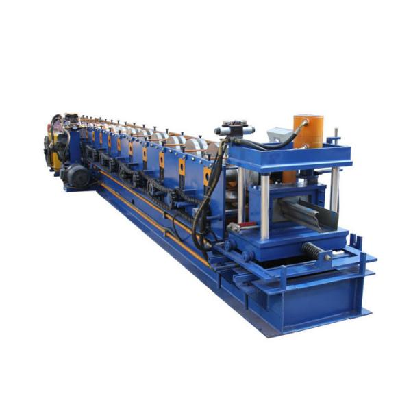 Power 5.5 KW Seamless Aluminium Gutter Machines , Gutter Rolling Machine Customized Color