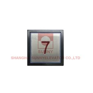Lift Spare Parts Elevator Push Button 38x38x30mm With ISO9001 Certificate