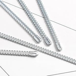China Silver 1.2mm Stainless Steel Corset Boning , Metal Spiral Boning For Corsets on sale