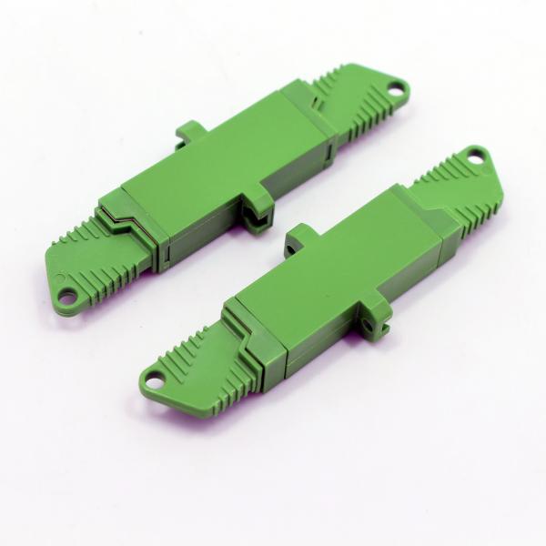 Quality Fiber Optic Adapter E2000 / APC to E2000 / APC 9 / 125μm SX With Ceramic Sleeve Green for sale