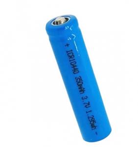 China AAA Lithium Ion Rechargeable Battery Cell Icr10440 Batteries 3.7V 350mAh wholesale