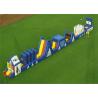 Buy cheap Blue Long Inflatable Obstacle Course Combo For Outdoor Blow Up Games from wholesalers
