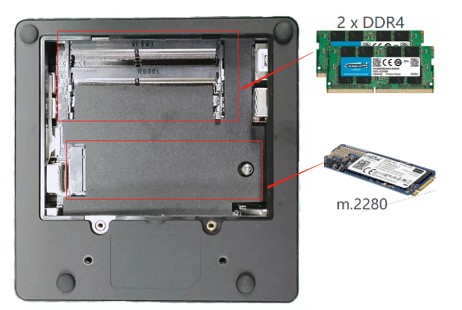 WIFi 5 Fanless Mini PC Intel Jasper Lake AC8 N4500 CPU Innovative Honeycomb