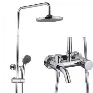 China Double/Single Handle Shower Set With SUS304 Sliding Bar, Brass Faucet ,ABS Hand Shower, ABS Shower Head on sale