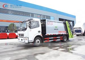 China DONGFENG 8 CBM Recycling High Compression Ratio Residential Garbage Compressed Garbage Truck wholesale