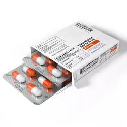 Custom Printing Medicine Packaging Box Glossy Pill Paper Box Recyclable