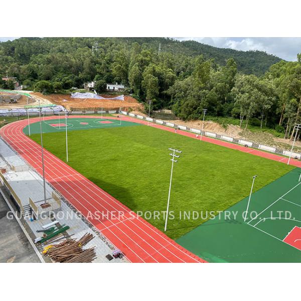 Rubber Flexible Sandwich System Running Track TPU Smooth Flooring Type