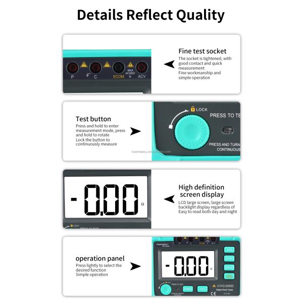 GR20A AC 200V Grounding Resistance Tester Megohmmeter Measuring Circuit Resistance Tester Earth Resistance Tester