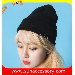 Buy cheap AK17016 Sun customized acrylic fashion promotion advertising beanie cap, logo from wholesalers