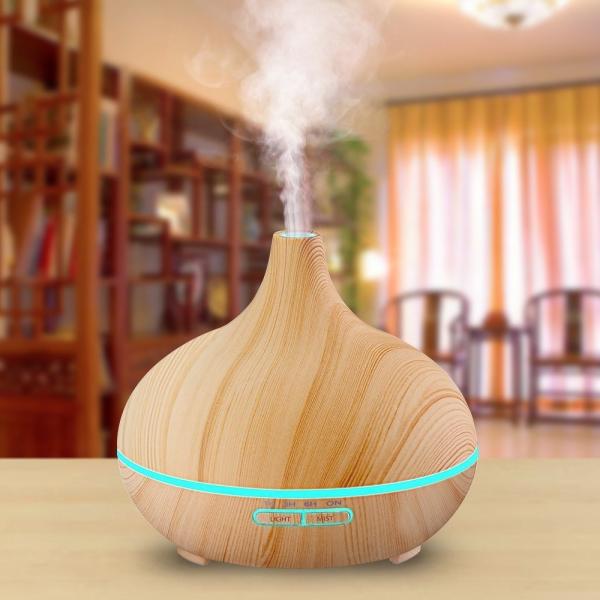 Essential Oil DC 24V 0.65A Wood Aromatherapy Diffuser For Home