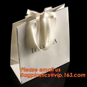 China luxury paper shopping bag for jewellry, twist handle luxury print fancy brown kraft art paper carrier bag wholesale on sale