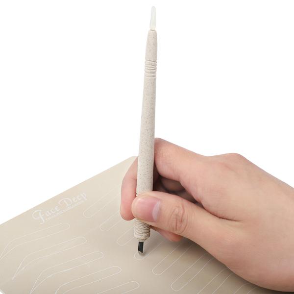 Face Deep Disposable Microblading Handle 3D Embroidery Shading And Hairstrokes Eyebrow