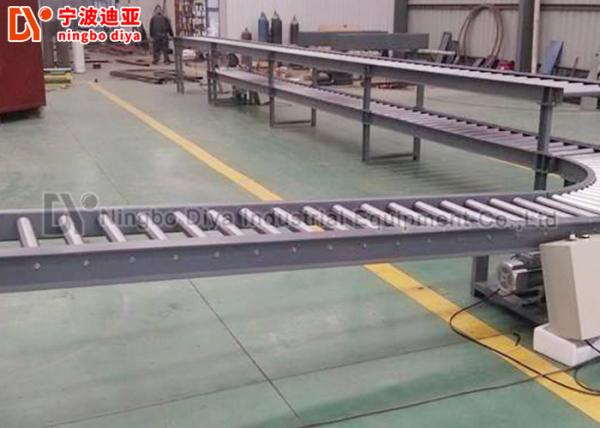 Quality Industrial Electric Roller Conveyor System , Low Carbon Flexible Gravity Roller Conveyor for sale