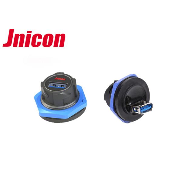 High Speed Waterproof USB Connector , Dustproof IP67 Waterproof USB Jack