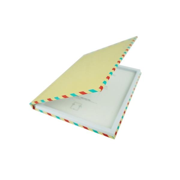 Custom Logo EVA Inner Kraft Paper Rigid Cardboard Box Flip Book Boxes For