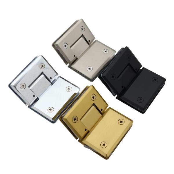 Upgrade Your Bathroom with 90*55mm Adjustable Function Shower Glass Hinge Wall to Wall