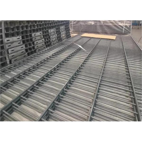 Hot Dip Galvanized Double Wire Mesh Fence , Durable Metal Mesh Fence Sheet