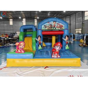China Popular Cartoon Inflatable Bounce House With Slides PAW Patrol Inflatable Combo For Kids on sale