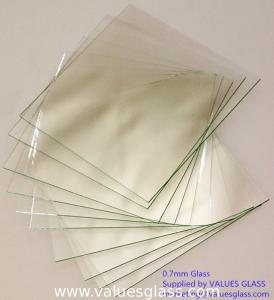 China Alkaline Resistant Super Thin Glass Sheet Clear Color Easy Installation wholesale