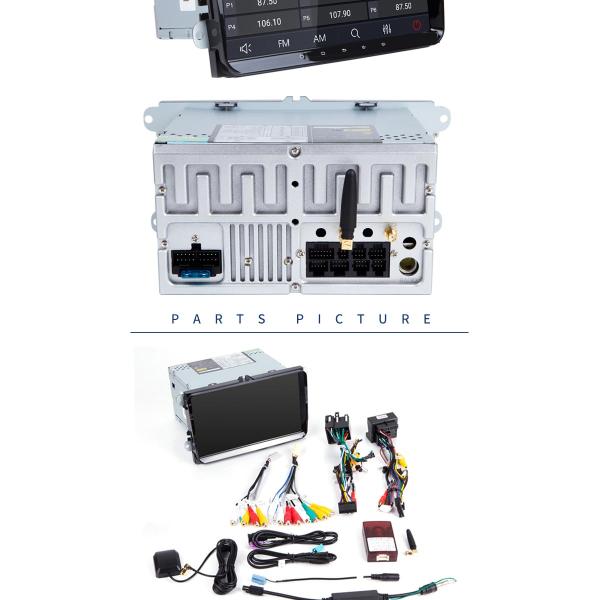 9 Inch Touch Screen Volkswagen DVD Player With MP3 MP4 MP5 Radio / Stereo