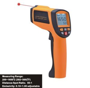 China Data Store/Recall Function, Handheld Digital Laser Infrared Thermometer IR1650, Data Hold function wholesale
