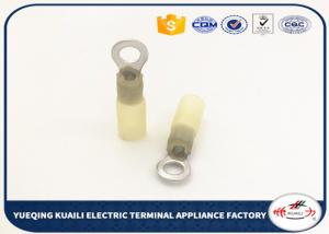 China Insulated Heat Shrinkable Ring Wire Connectors Terminals HR type Yellow HR 5.5-5 on sale