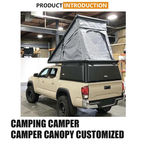 2005-2009 Year Standard Expedition Truck Box Camper with Pop up Bed and Flatbed Slide