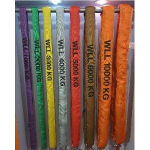 China Light Weight Round Lifting Slings Wll 6t High Strong Work Length 1m-100m wholesale