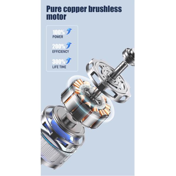 Rechargeable 6 Inch Chainsaw Cordless Brushless Electric Mini Saw for Wood and Branches