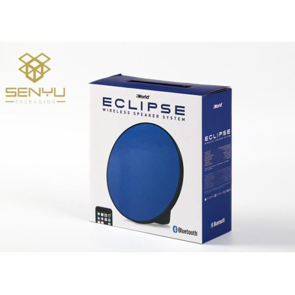 E Flute Corrugated Cardboard Shipping Boxes Wireless Speaker Packing Custom Printed