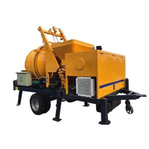 China Diesel Engine Concrete Mixer Pump Mini Concrete Pump Machine For Road / House Projects wholesale