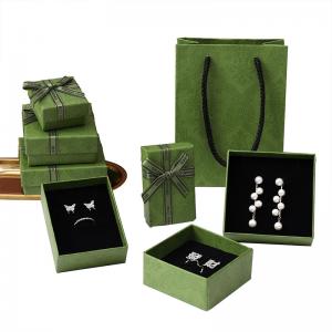 China SGS Small Batch Jewelry Packing Box Personalised green color wholesale