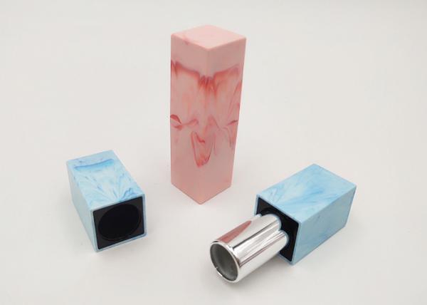Luxury Square Custom Lipstick Tubes 12.1mm Caliber Cosmetic Packaging