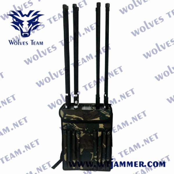 6 Bands Backpack Signal Jammer Manpack Portable Cell Phone Signal Type For Army​​