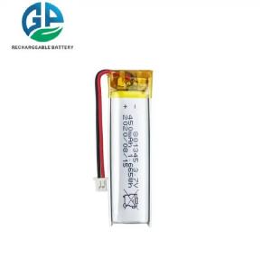 China CB IEC62133 Li Ion Battery Pack 3.7V Lithium Battery 801345 450mAh Smart Home Lithium Battery wholesale