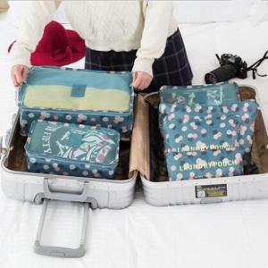 China 6 Pieces Polyester Travel Laundry Bag For Shoes Clothes wholesale