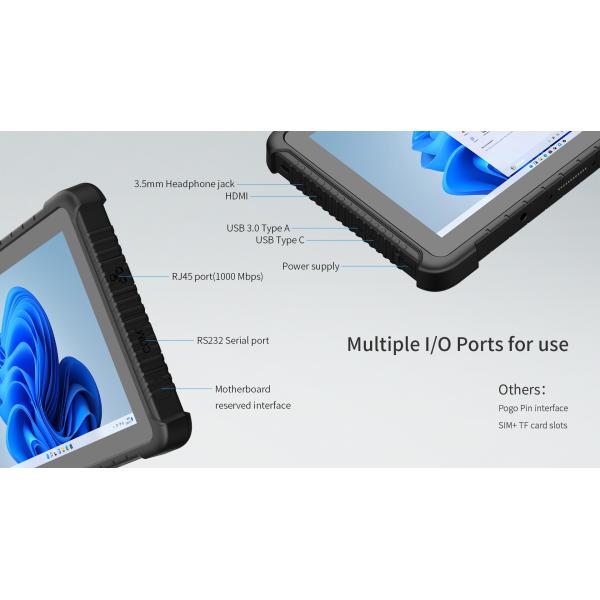128GB Memory Capacity 10.1 Inch Rugged Tablet With Ethernet Port And Charging Rack