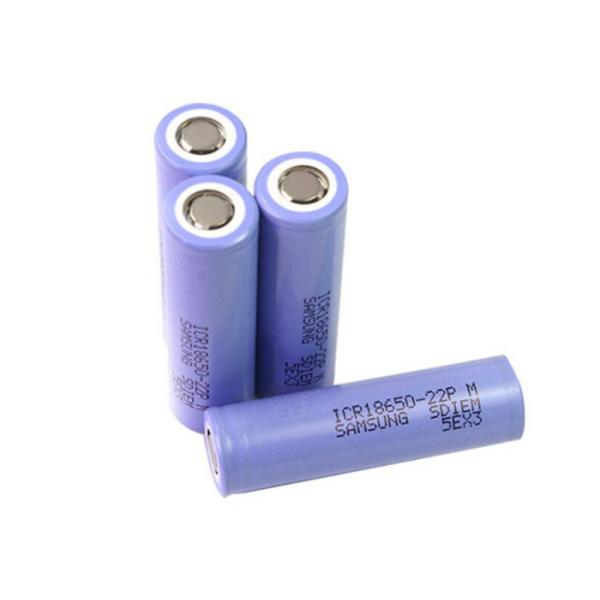 Samsung ICR18650-22P 18650 Lithium Ion Cells 3.6V 2200mAh 800 Times Cycle Life